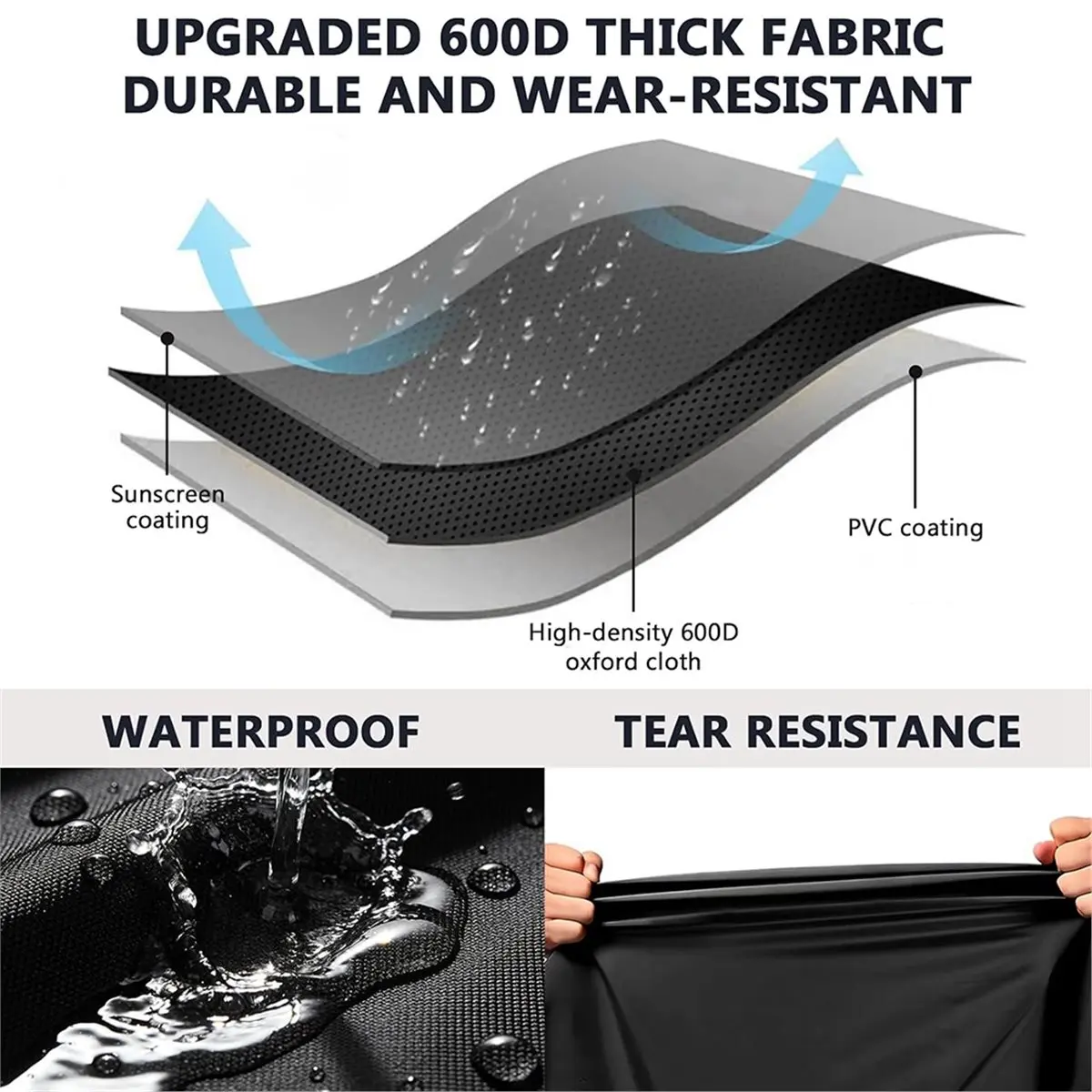 LUCK Tennis Stringing Machine Cover, with Reflective Handle and Dual-Direction Drawstring, Stringing Machine Cover