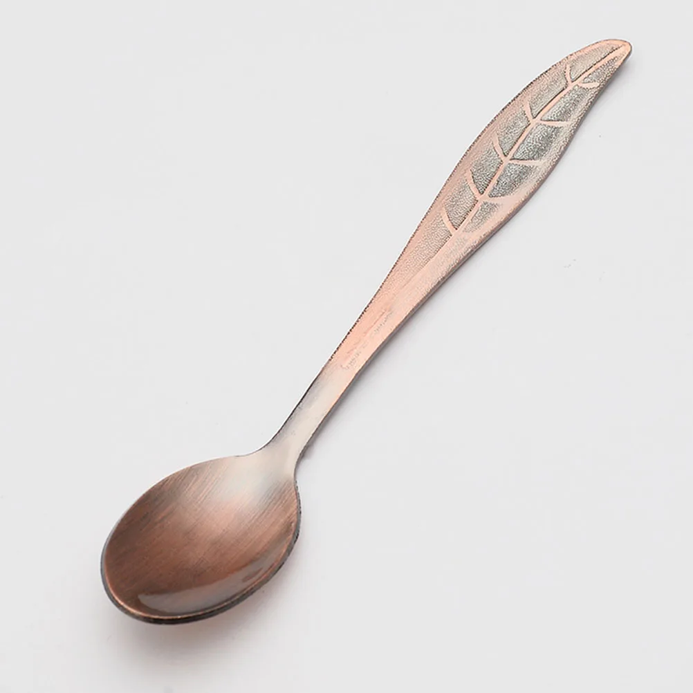 4 Pcs Retro Coffee Spoon Creative Tableware Condiment Spoons Bridal Shower Tea Desserts Small Scoops