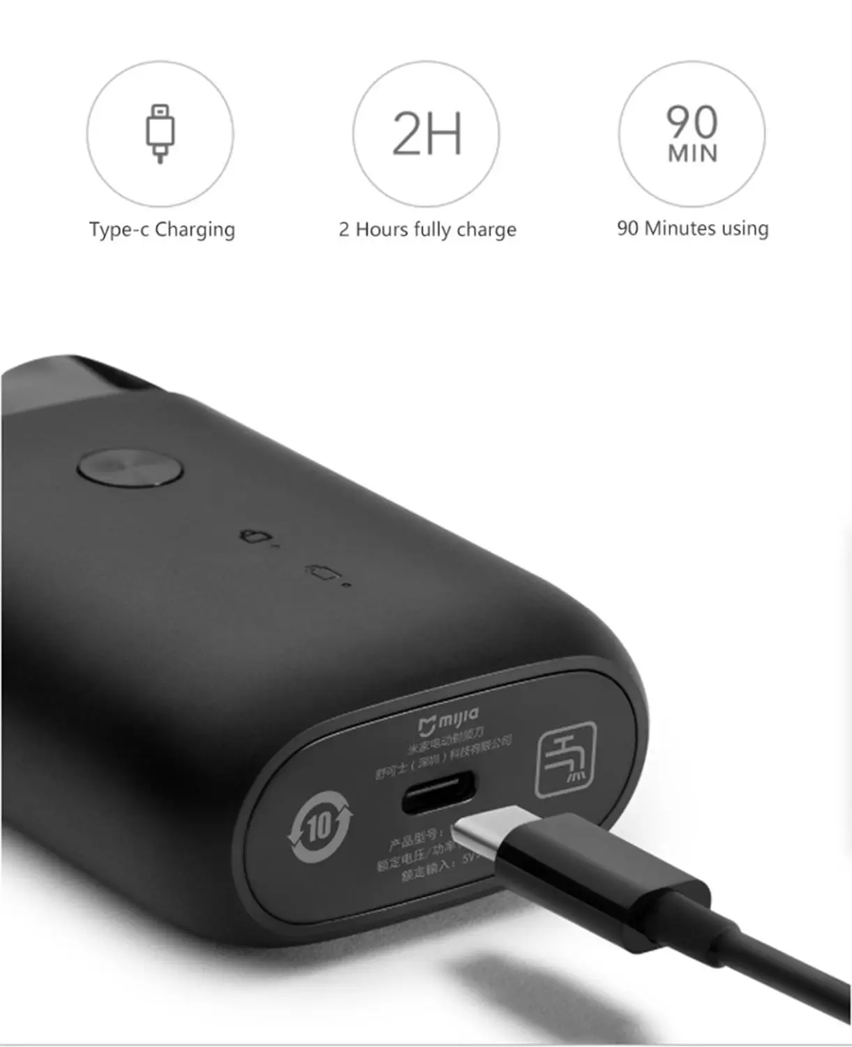 Xiaomi Mijia S100 Elektrisch Scheerapparaat Twin Blade Draagbare Droog Nat Scheermes Baard Trimmer USB Oplaadbare Mannen Scheermessen Machine