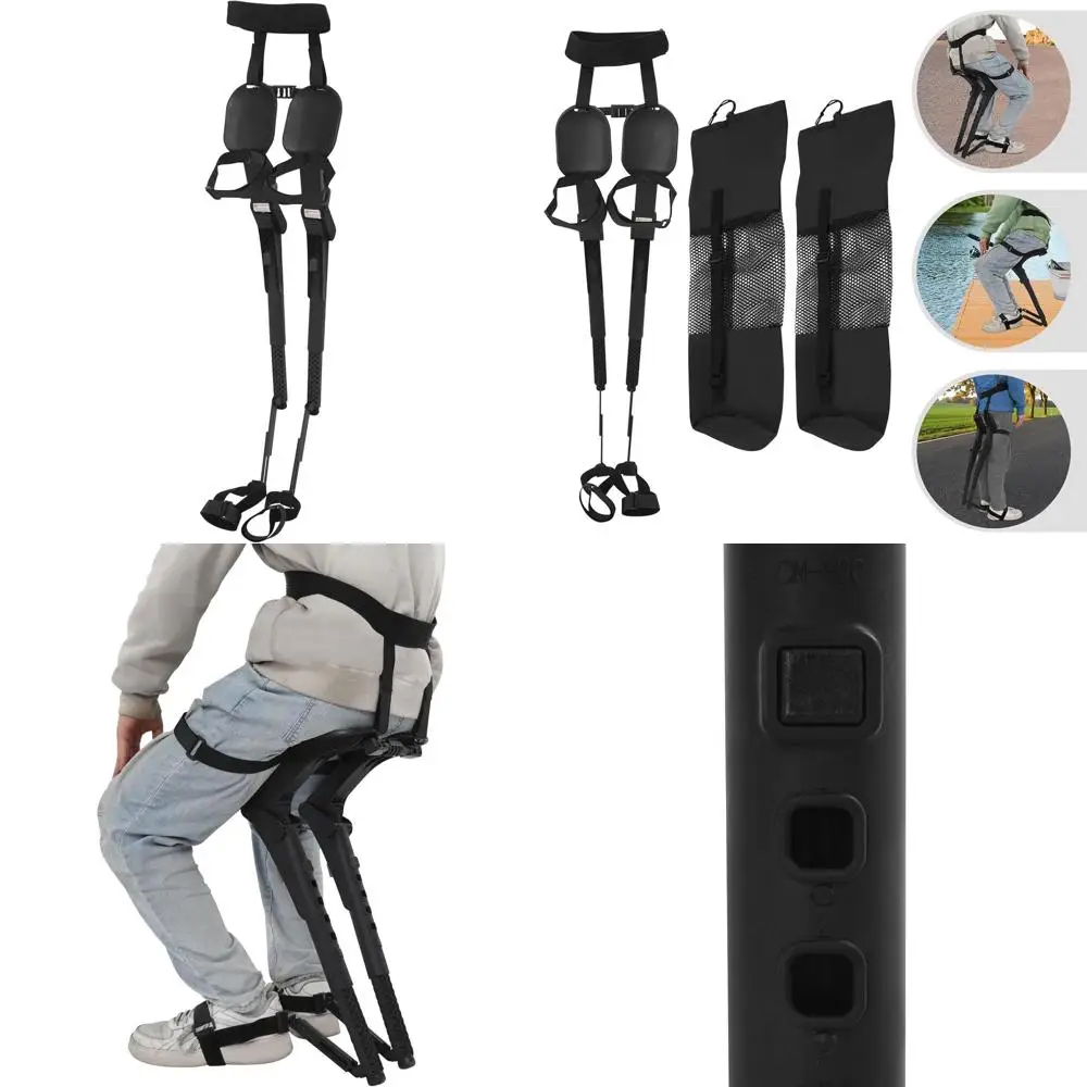 

Портативное складное невидимое сиденье с нагрузкой до 150 кг, 3-ступенчатая регулировка для использования на улице, эргономичный дизайн для рыбалки, парикмахеров, поваров