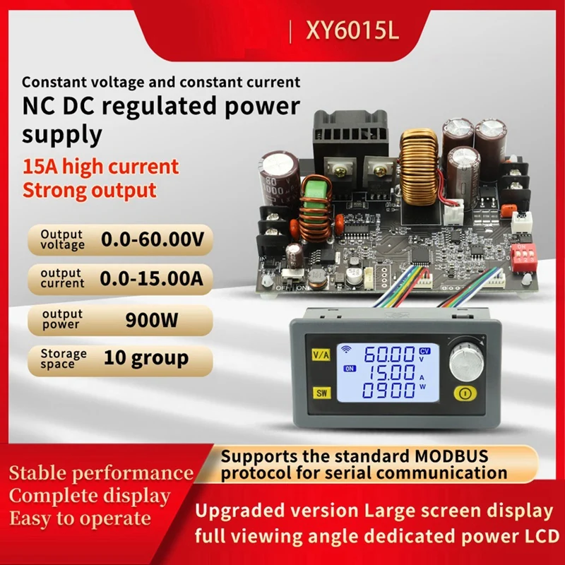 XY6015L Adjustable DC Stabilized Voltage Power Supply Constant Voltage And Constant Current 15A/900W Step-Down Module