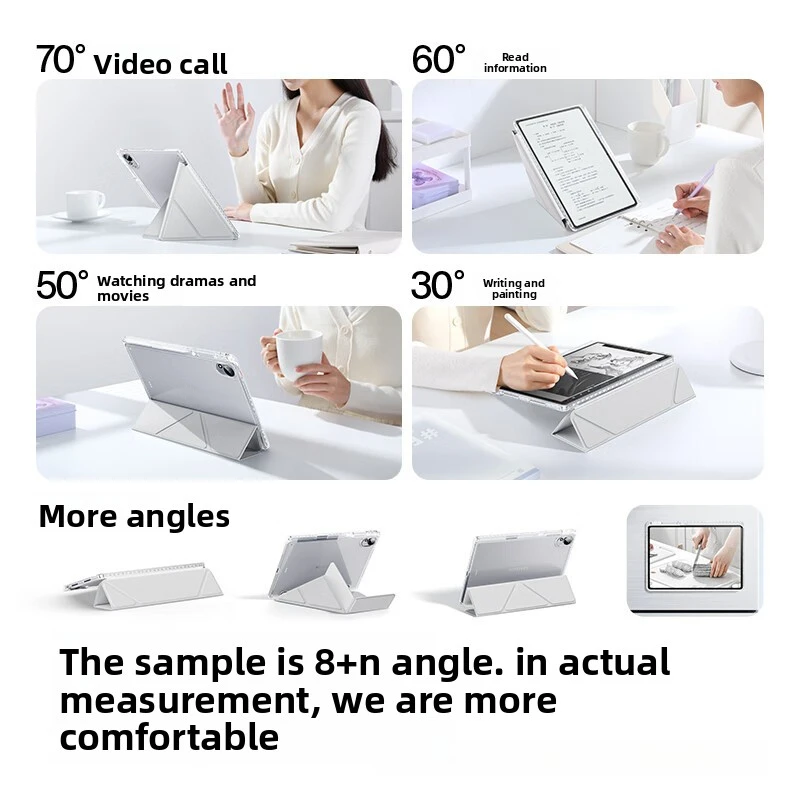 Y-Fold Acryl-Hülle für Huawei MatePad Pro 11 Air 12 mit Auto-Wach-/Schlaf-Funktion Stoßfeste Vollschutz-Hülle – Detail 5