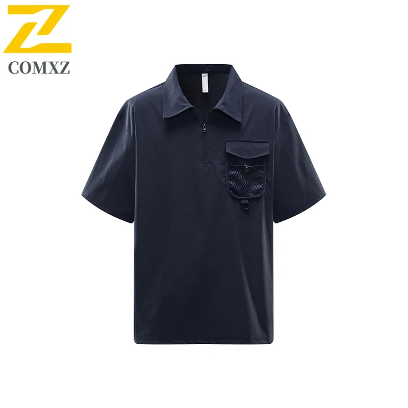 Ice Silk Men Shirt Summer New Retro Comfortable Breathable Anti Wrinkle Workwear Shirt Outdoor Hiking Camping Semi-sleeve Shirt