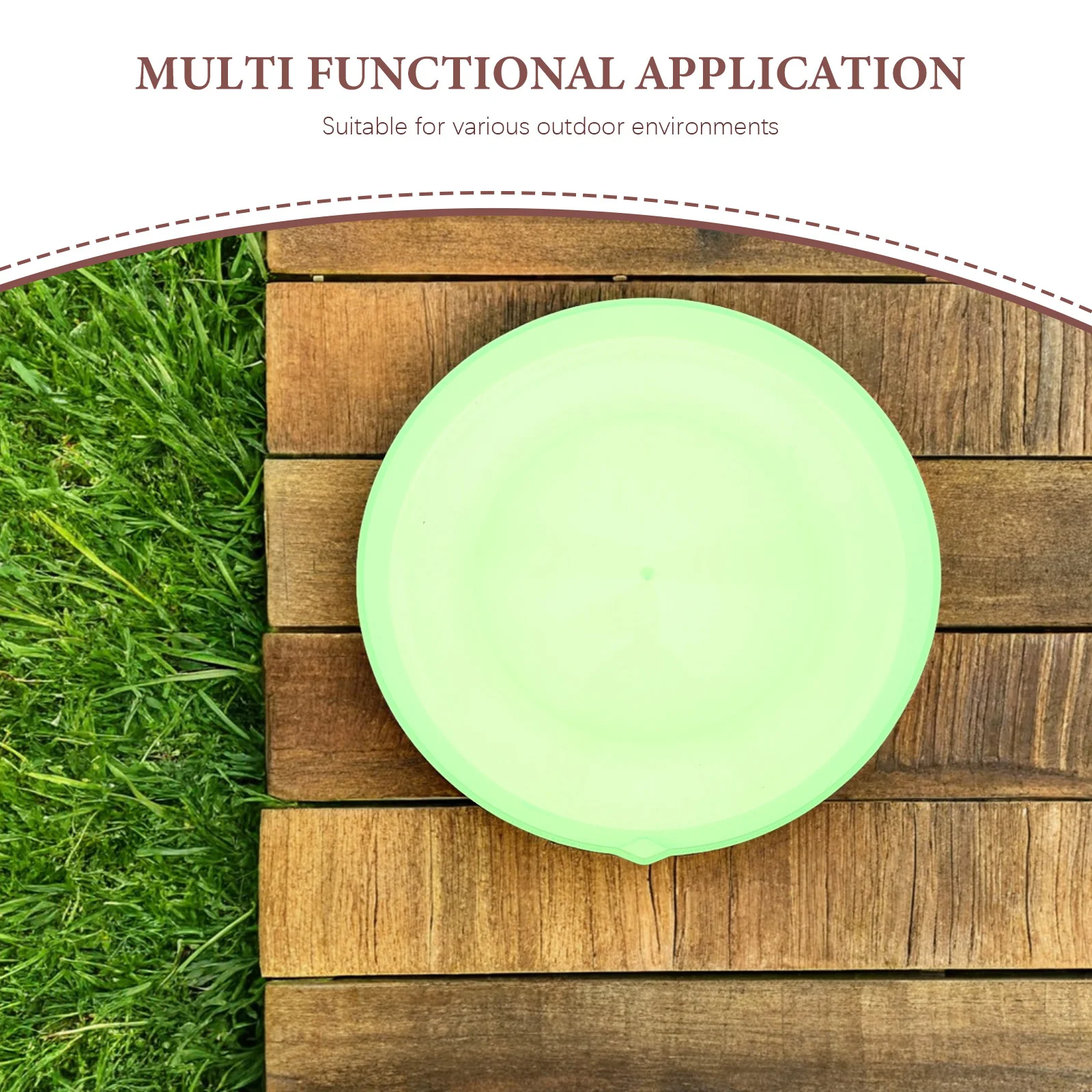 Vassoio per bolle da 3 pezzi Piatto di plastica rotondo durevole Attività all'aperto Divertimento estivo Bomboniere per bambini Conservazione di soluzioni per bolle