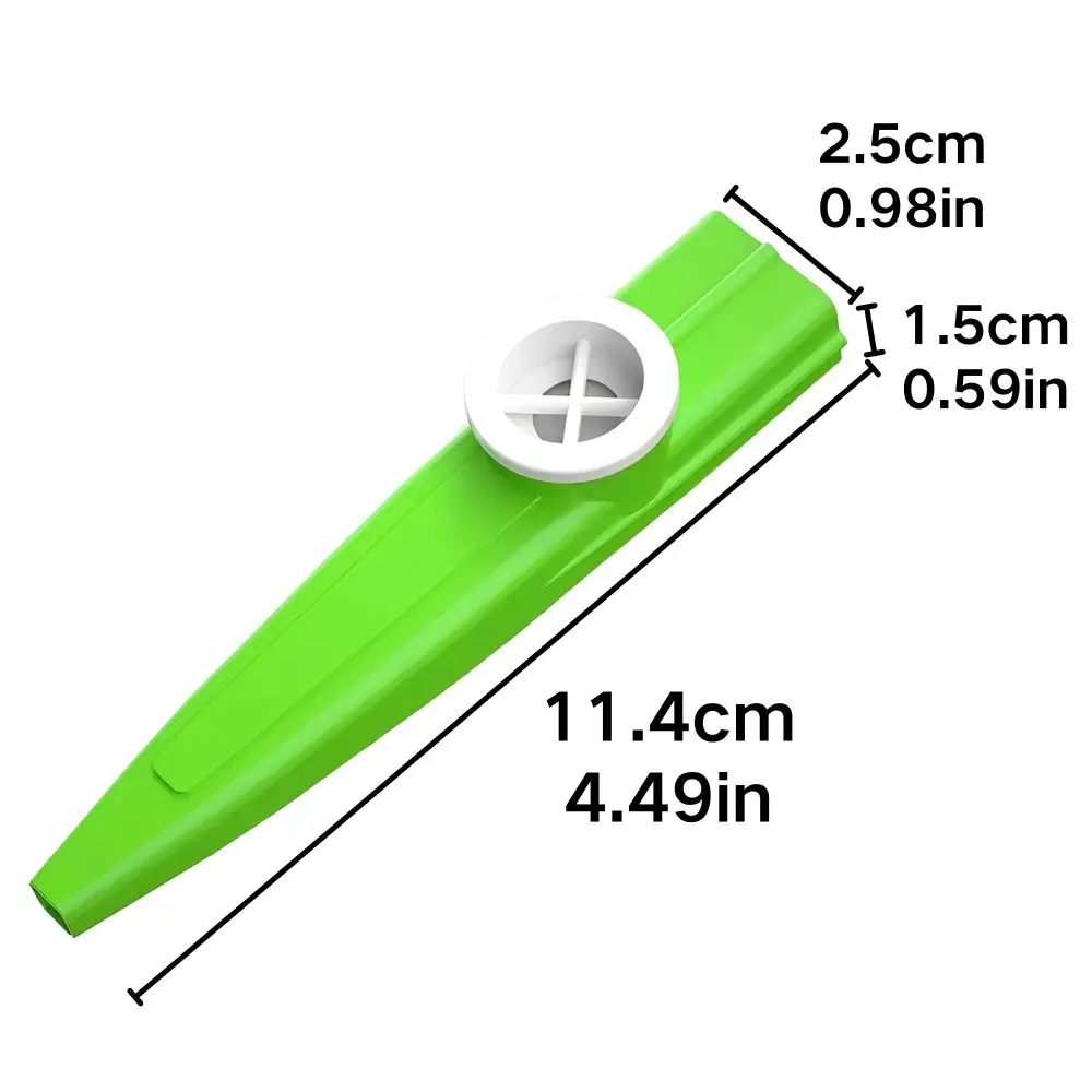 5/18pcs 11.4cm Plastic Kazoo Flute, Assorted Color Portable Instruments for Guitar, Ukulele Accompaniment, Party Favors YMY