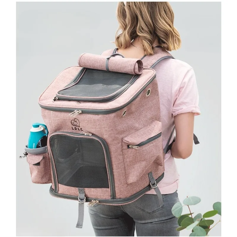 

Large Capacity Cat Walking Bag Breathable and Comfortable Pet Backpack Universal for Cats and Dogs and Convenient and Practical