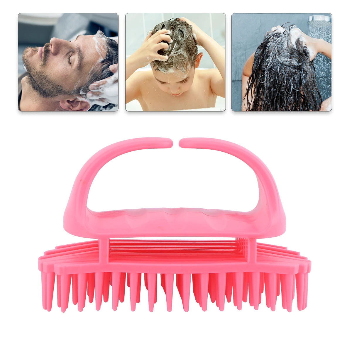 

2pcs Shampoo Brush Scalp Deep Clean Massage Tool for Men Anti Loss Hair Scalp Hair Care