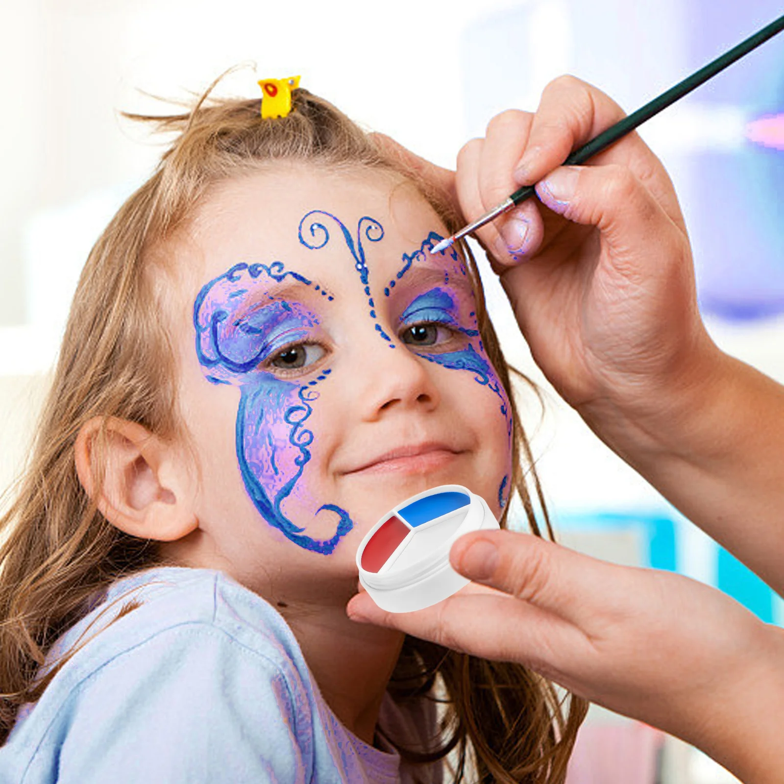 Kit de pintura facial para adultos, seguro, de larga duración, secado rápido, disfraz de Halloween y Navidad, suministros de pintura corporal para fiesta, 1 caja