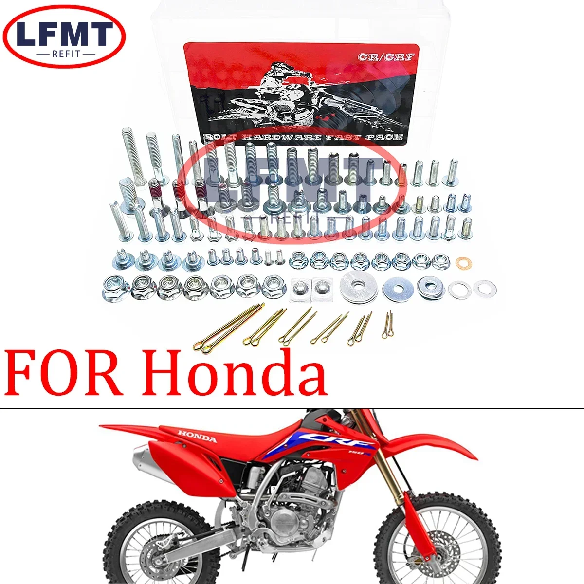 

Motorcycle bolt hardware screws full car screw kit For HONDA CRF250R 250RX 450RX 450X CR125 CR250 150R 250R 1998-2024 Dirt bike