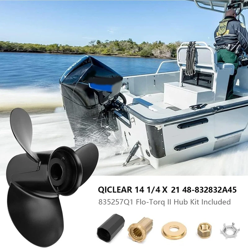 14 1/4X21 48-832832A45 Outboard Propeller Fit For Mercury/Mariner 135-300HP,MERCRUISER STERNDRUVES, Alpha,Bravo On