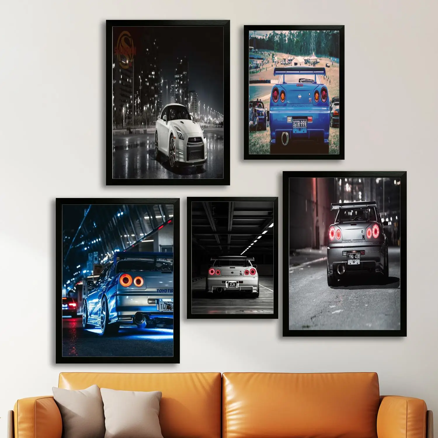 nissan skyline Canvas Art Poster, Wall Art, Picture Print, Modern Family, Bedroom Decor, Posters,Decorative painting