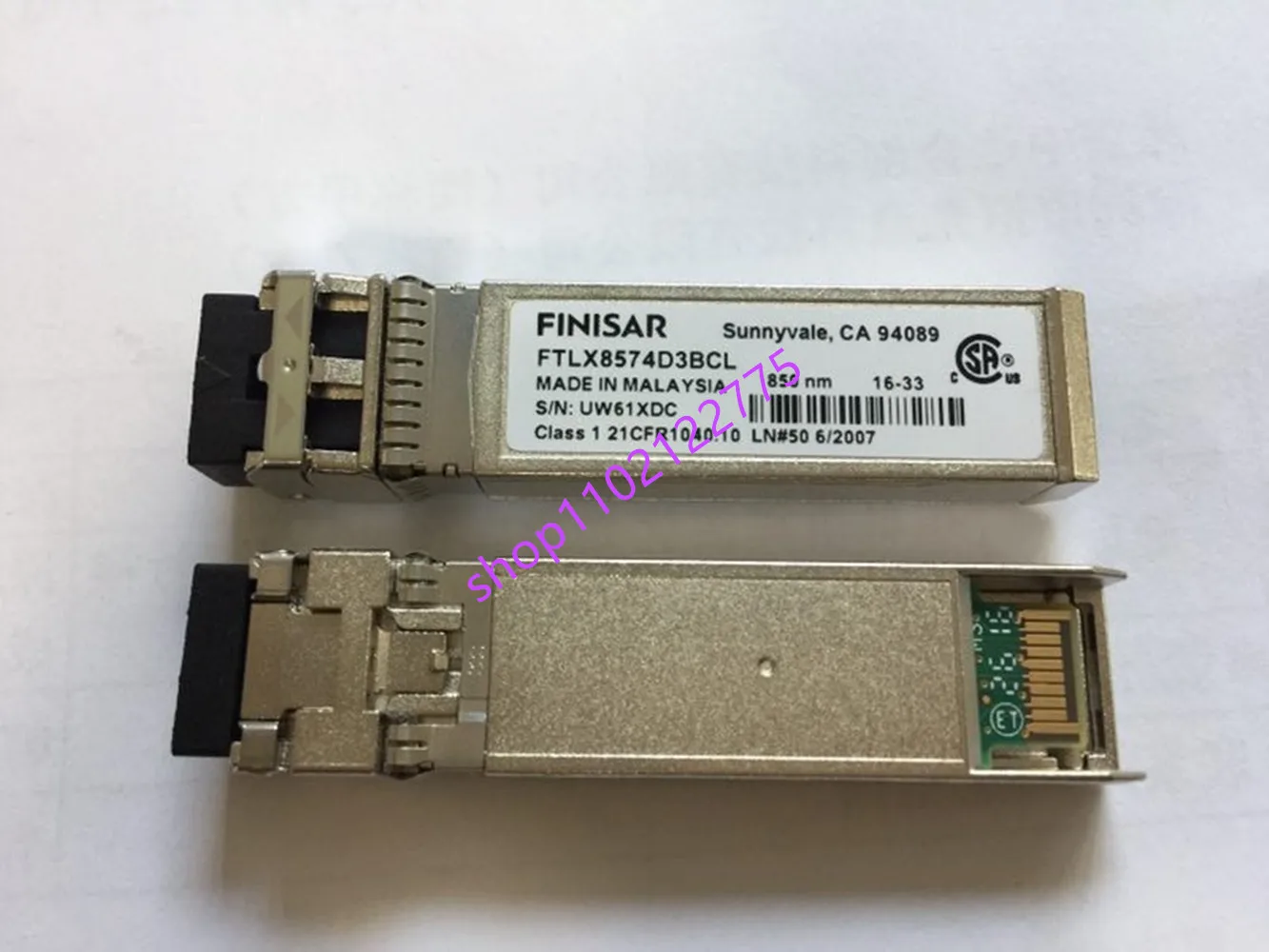 

Finisar SFP 10 ГБ оптического волокна/FTLX8574D3BCL 850NM 400M LC 10G сетевой адаптер коммутатор/10G адаптер оптоволоконный коммутатор общего назначения