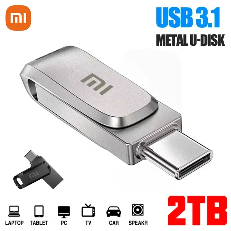 Xiaomi 2TB Usb 3.0 Flash Drives High Speed Metal Pendrive 1TB 512GB 256GB Portable Usb Drive Waterproof Memoria Usb Flash Disk