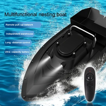 High speed RC bait boat 16000mah 6 hours long time 1.5KG loading 500M constant speed cruise night light remote control fishing boat