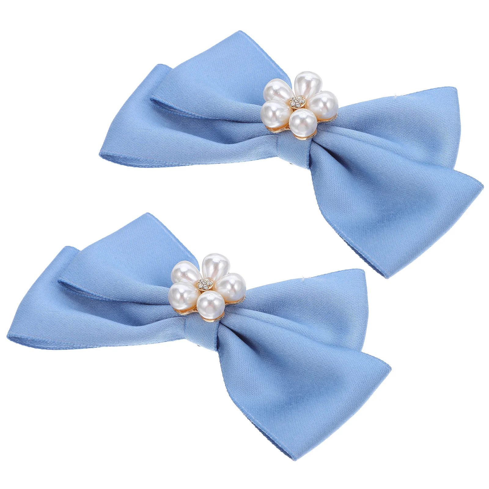 

2pcs 1 Pair Butterfly Bow Shoe Clips Alloy Abs Pearl Decorative Buckle For Detachable Bridal Wedding Shoe Accessories Sparkling