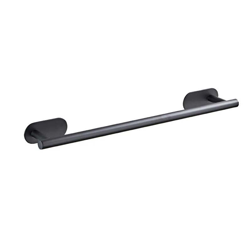 Online Home Deluxe Modern 4-Piece Black Stainless Steel Bathroom Accessory Set with Stand and Storage Box