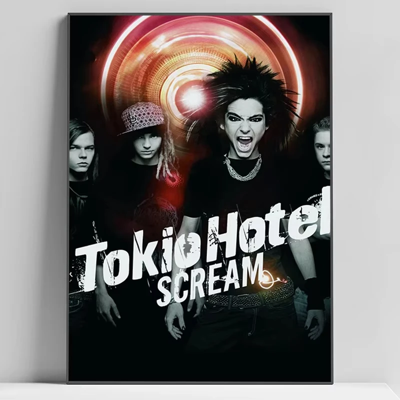 ملصقات لديكور الحائط ، ديكور غرفة الألعاب ، لوحات قماشية ، توكيو فرقة الروك ، ملصق الفندق #2