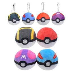NEW Pokemon Poké Ball Plush Toy Ultra Master Ball Pokeball Beast Ball Ultra Ball Anime Stuffed Dolls Keychain Pendant Gift