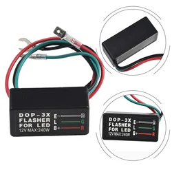 DOP-3X 3 Pin 12V Electronic Motorcycle ATV Turn Signal LED Light Flasher Blinker Relay 80 Times/Min CF13-GL, CF14-JL,CF13-JL