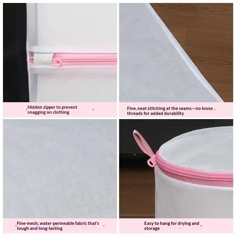3Pcs Washing Machine Underwear Cleaning Bag Bra Dedicated Nursing Mesh Laundry Bags Lingerie Zipper Storage Pouch Home Organize