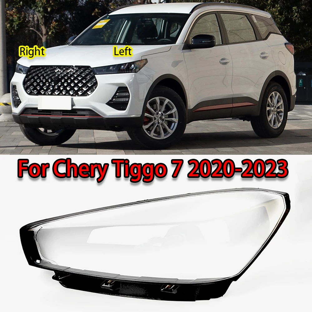 Replacement Transparent Headlight Lens Shell Mask For With Chery Tiggo 7 2020-2023 Car Front Headlamp Outer Housing Cover