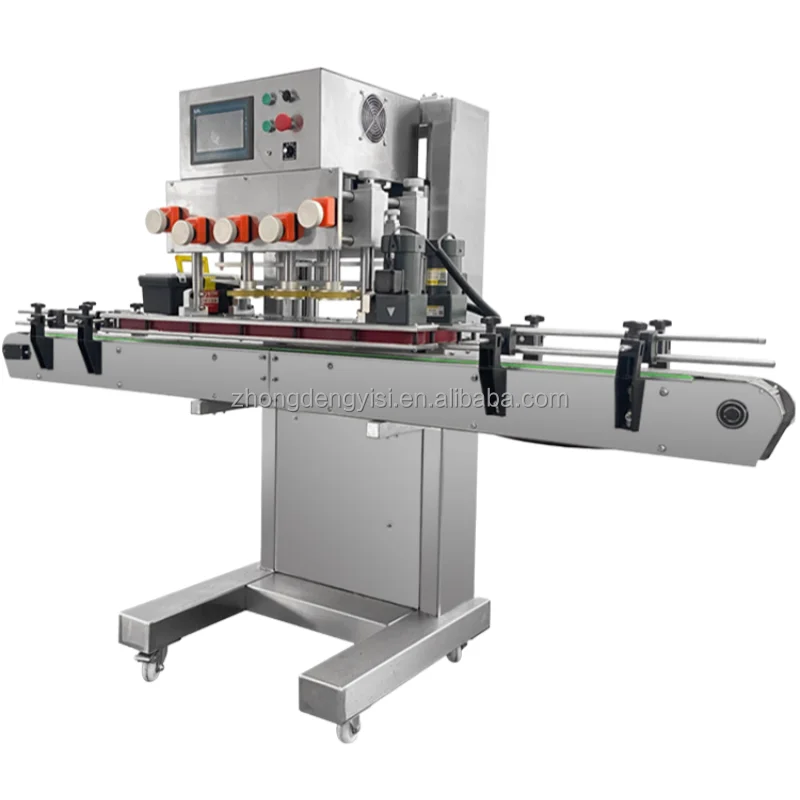 High Efficiency Automatic Six Wheel Plastic Bottle Cap Capping Machine Six Heads for Factory Use-for Food Engine Oil Water Glass
