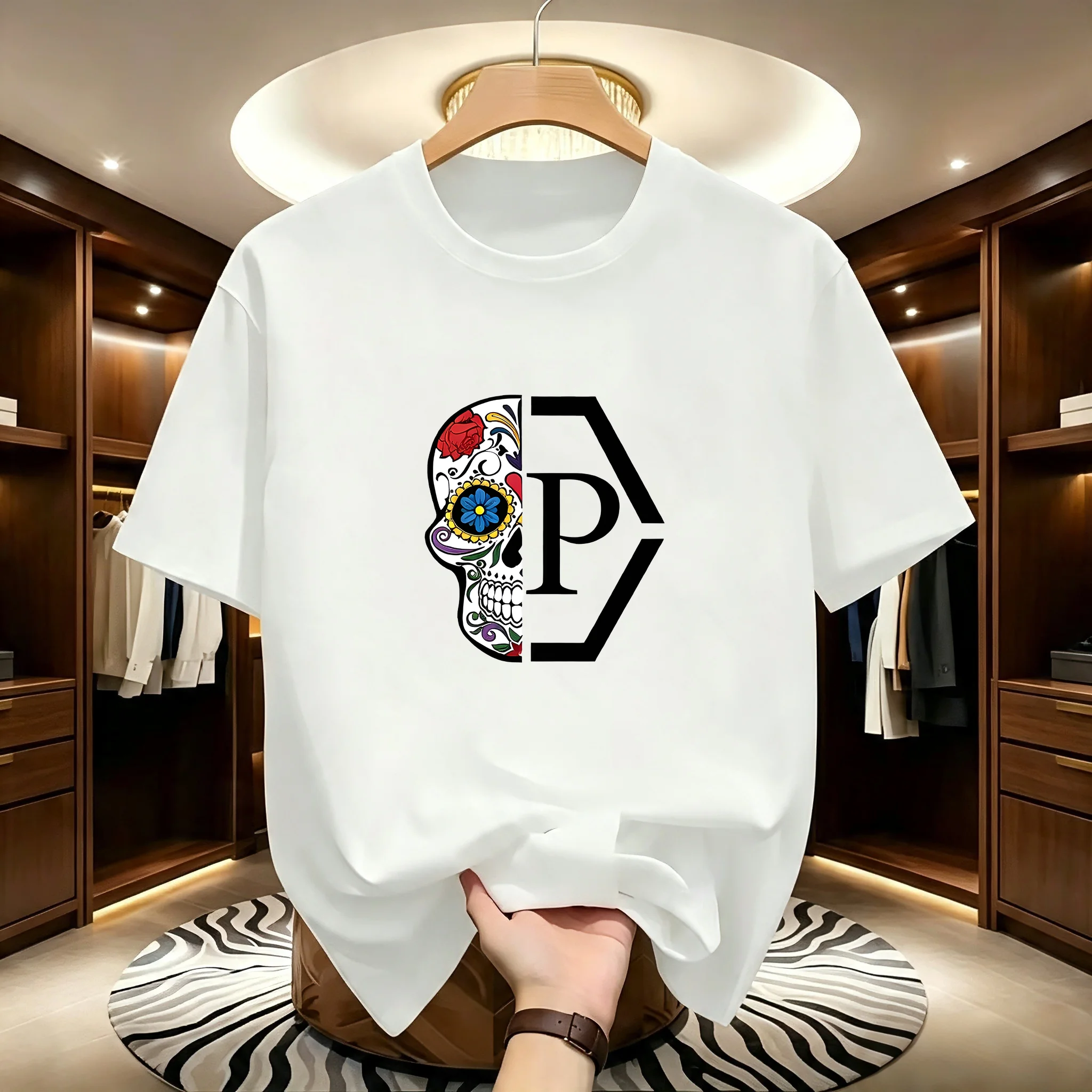 Men's Side face beauty print T - Summer Clothing Europe recension och pris