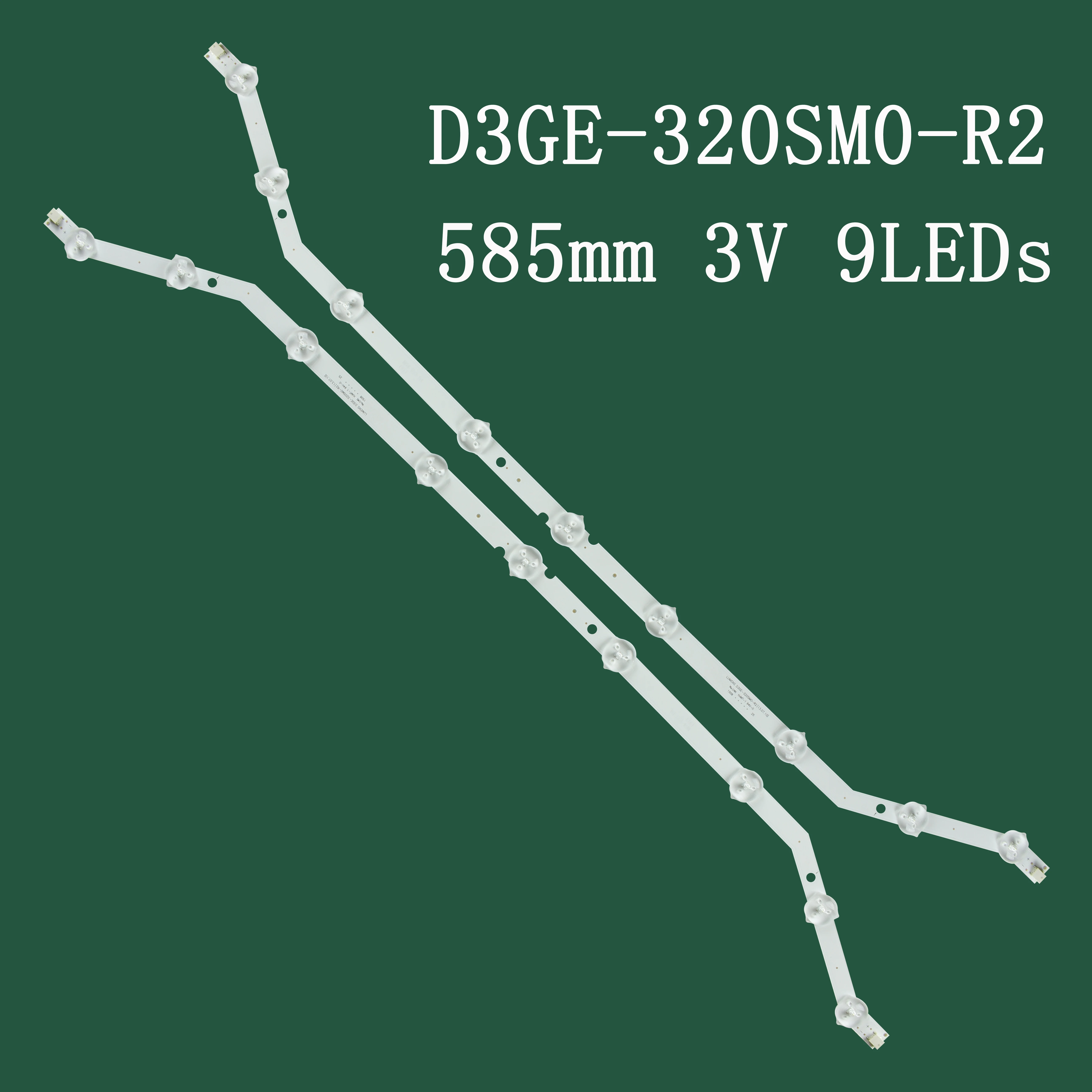 New 2PCS*9LED 585mm LED Backlight Strip for 32inch D3GE-320SM0-R2 BN64-YYCO9 D3GE-320SMO-R2 LM41-00001R CY-DH032AGE1VH HG32AB460