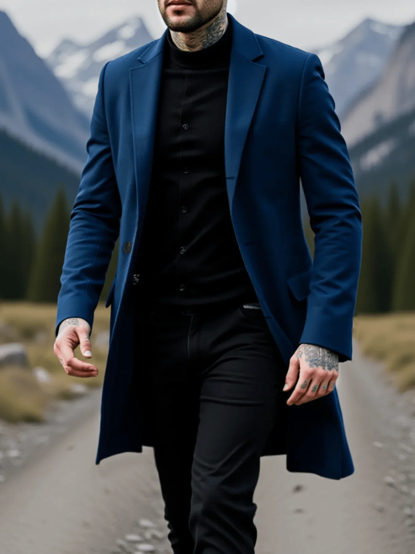 Thumbnail 2 - #20 Trending Mens Wool Blend Overcoats Right Now