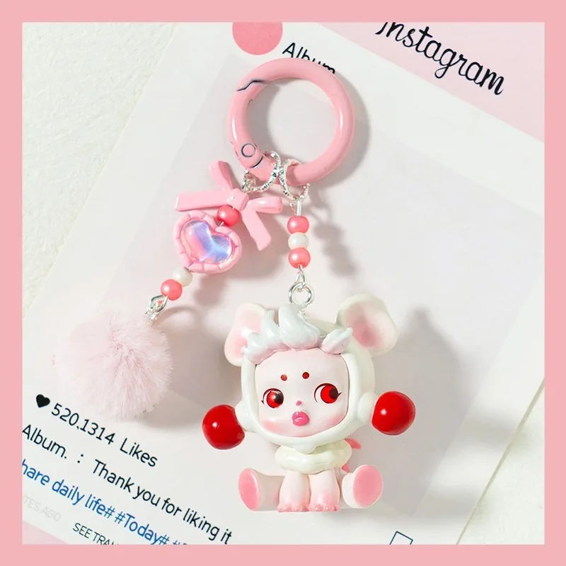 

Creative Demon Dream Bubble Girl Keychain Cute Cartoon Color Doll Couple Car Keychain Bag Backpack decoration Pendant Small Gift