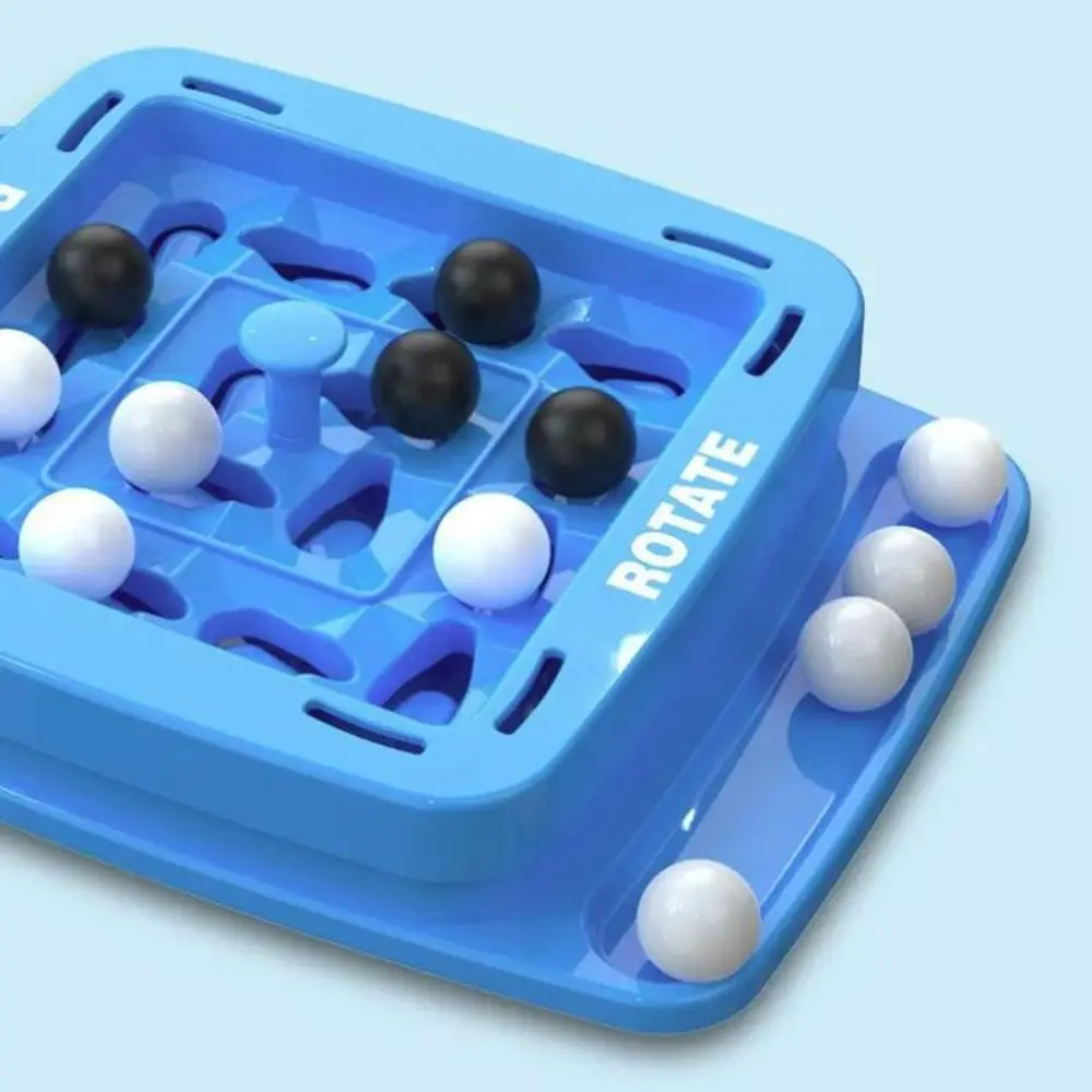 Black and White Four in A Row Game Fast Strategy Educational Orbit Logic Board Game Interactive DIY Track Logic Chess 2 Player