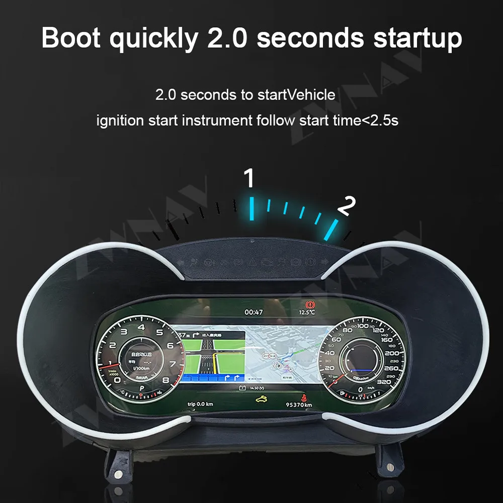 Upgrade Dashboard Carplay For Audi TT 2008-2014 LCD instrument cluster Virtual Driving display Cockpit Virtual Instrument