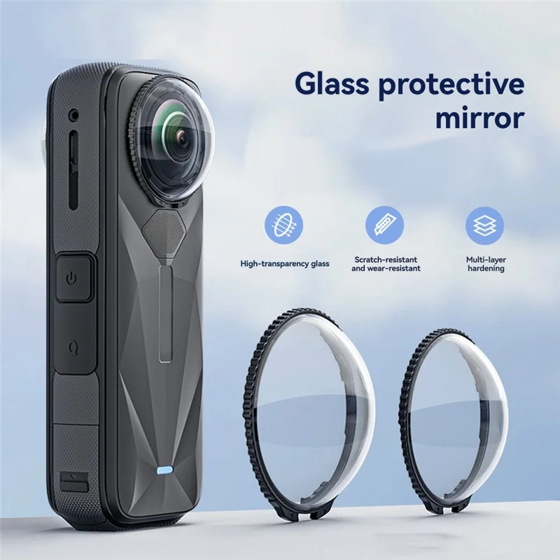 【Flash-Sale!】Lens Guards For Insta360 X5 Removable Camera Glass Protection Mirror For Insta 360 X5 Scratch-Resistant Accessories
