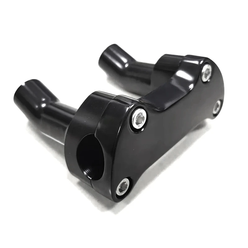 Black Top Cover 3.5 Inch Handlebar Risers Clamp For  Dyna Softail Sportster XL