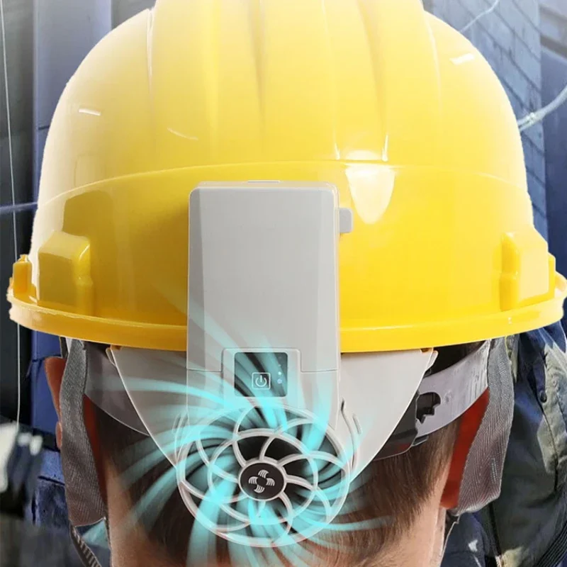 Safety helmet with built-in fan, construction site air conditioning cooling accessories, male rechargeable, equipped