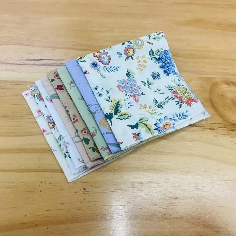 652f Fiary Patrón Fiario Floral Pañero bolsillo Hankies Hankies 10x10 pulgadas Toalla bolsillo absorción