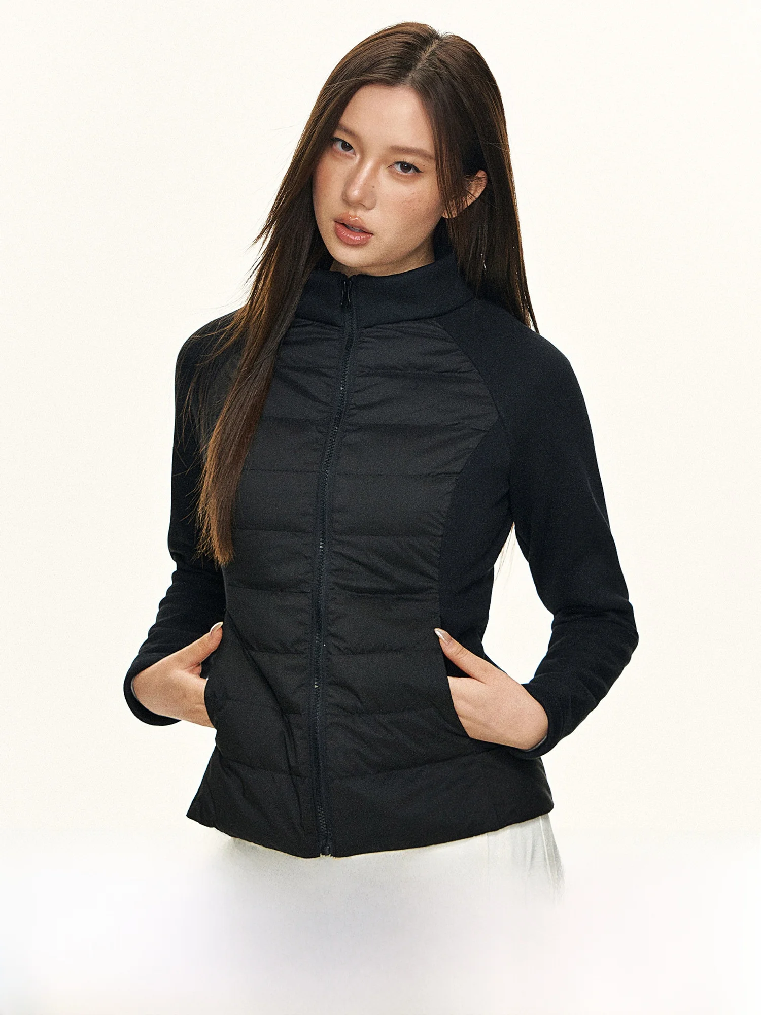 

Women's Stand Collar Open Cardigan Jaet Autumn Winter New Sle Slim Fit down Jaet Versatile Faionable Korean Sle Coat