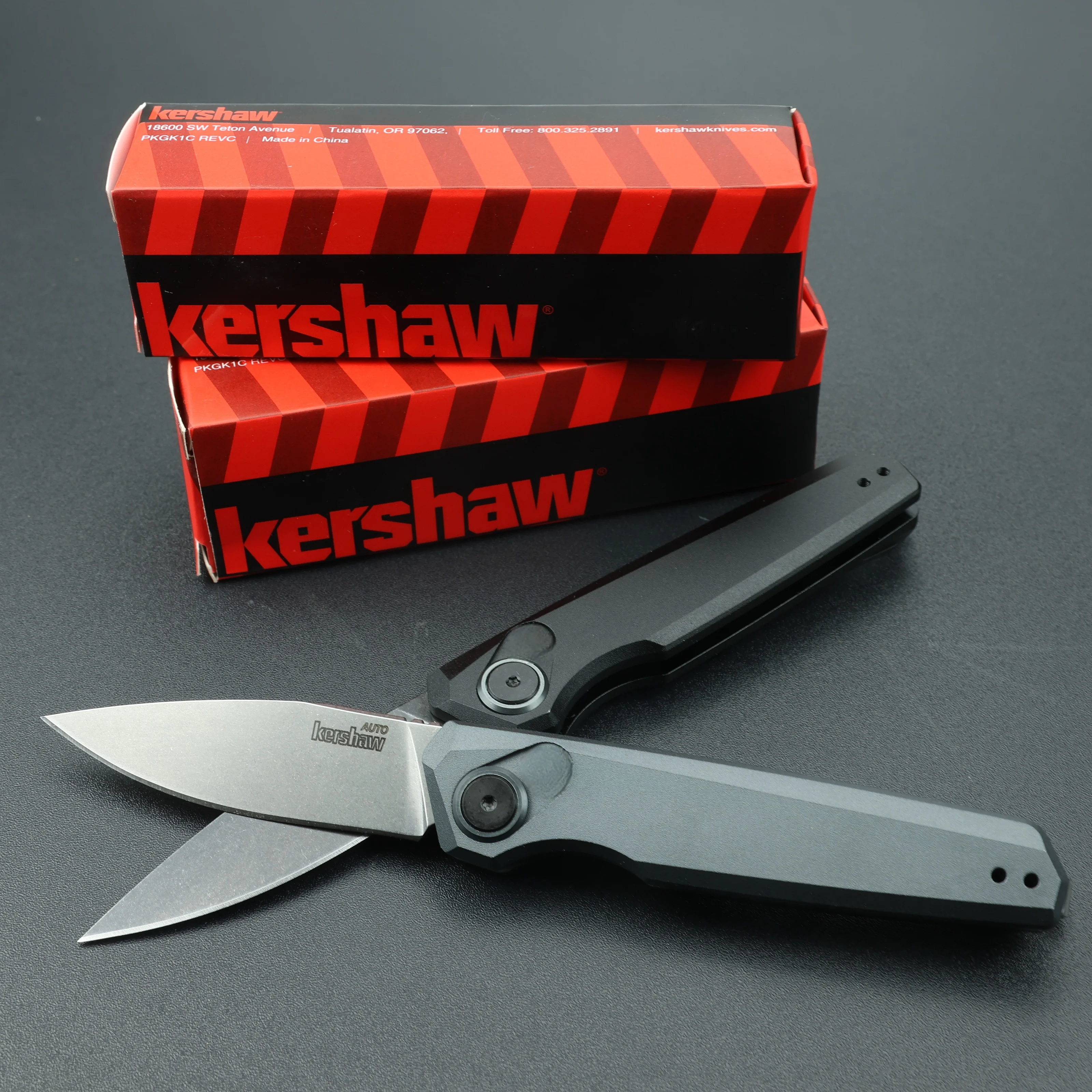 KS 7551 Launch 18 Folding Knife CPM-154 Blade Aluminum Handle Outdoor camping hunting pocket EDC tool knife