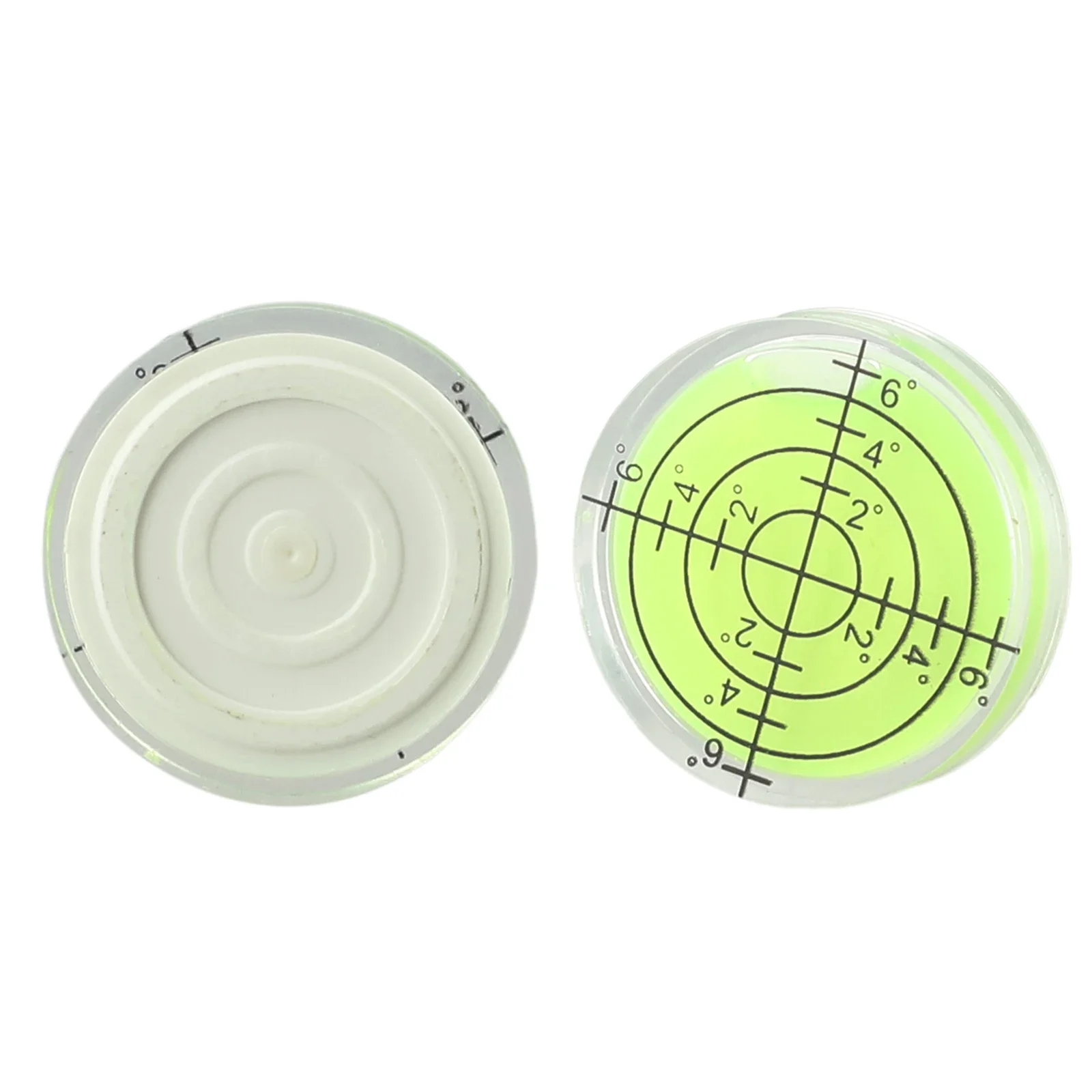 2 stuks 32×7mm Ronde Horizontale Waterpas Hoge Precisie Waterpas Bulls Eye Horizontale Geesten Niveau Voor Desktop Houten