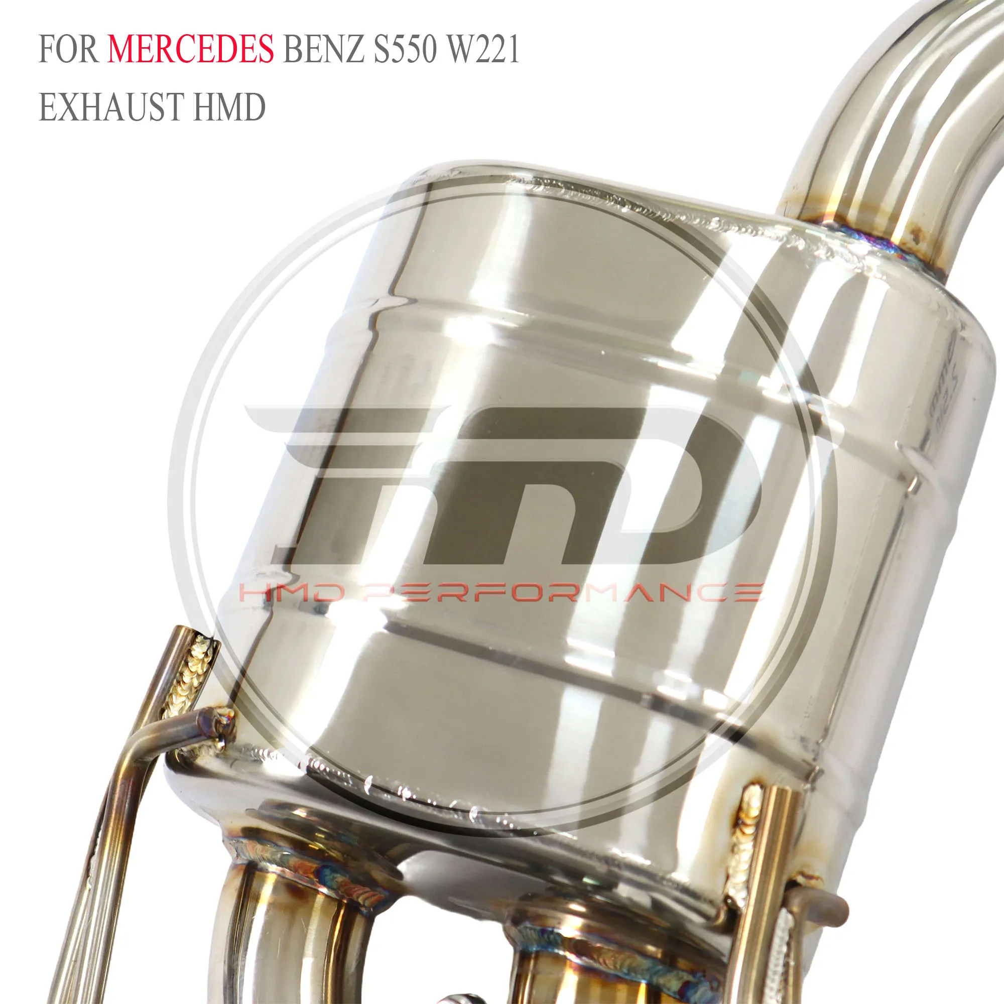 

HMD Exclusive SS304 Performance Catback Exhaust for Mercedes Benz S550 W221 With Electronic Valves Muffler