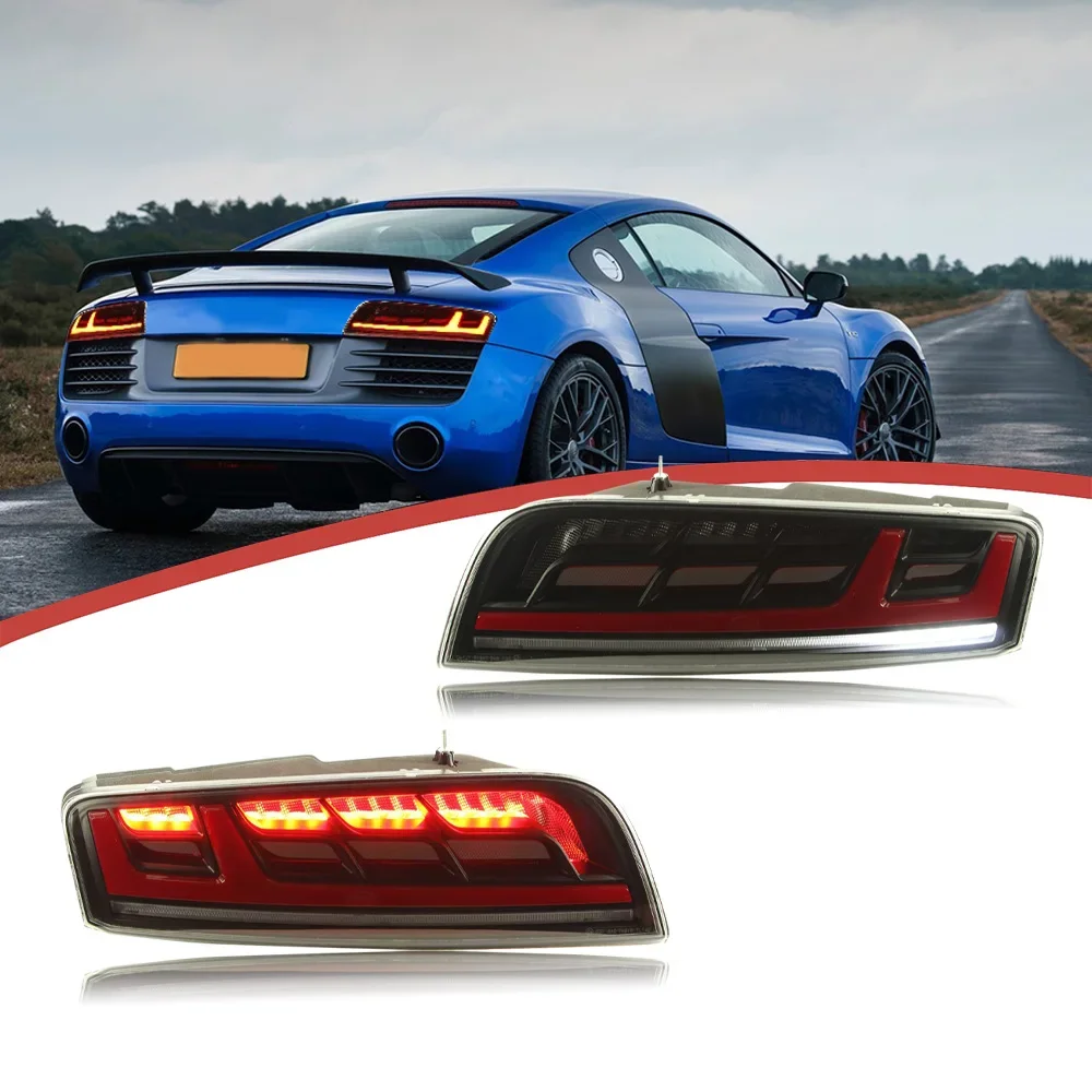 LED Taillights Accessories for  R8 2007-2015 Parts DRL advanced Rear Lamp Dynamic Turn 2007-2015