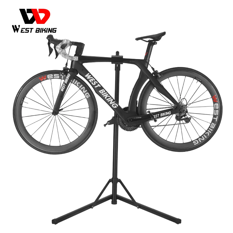 WEST BIKING Aluminum Alloy Bike Stand Professional Bicycle Repair Adjustable Fold Bike Rack Holder Storage Bicycle Repair Stand