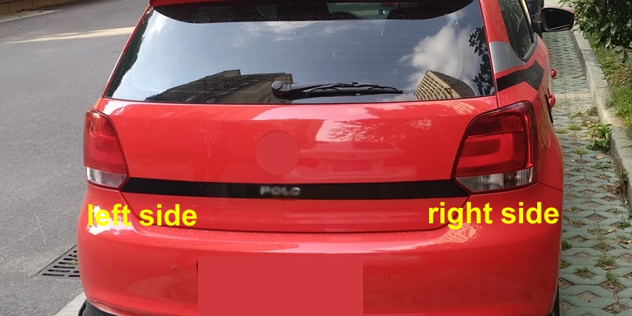For Volkswagen VW Polo 2011 Hatchback Car Accessories Rear Brake Taillight Stop Lights Parking Lamp No Line No Light 1PCS