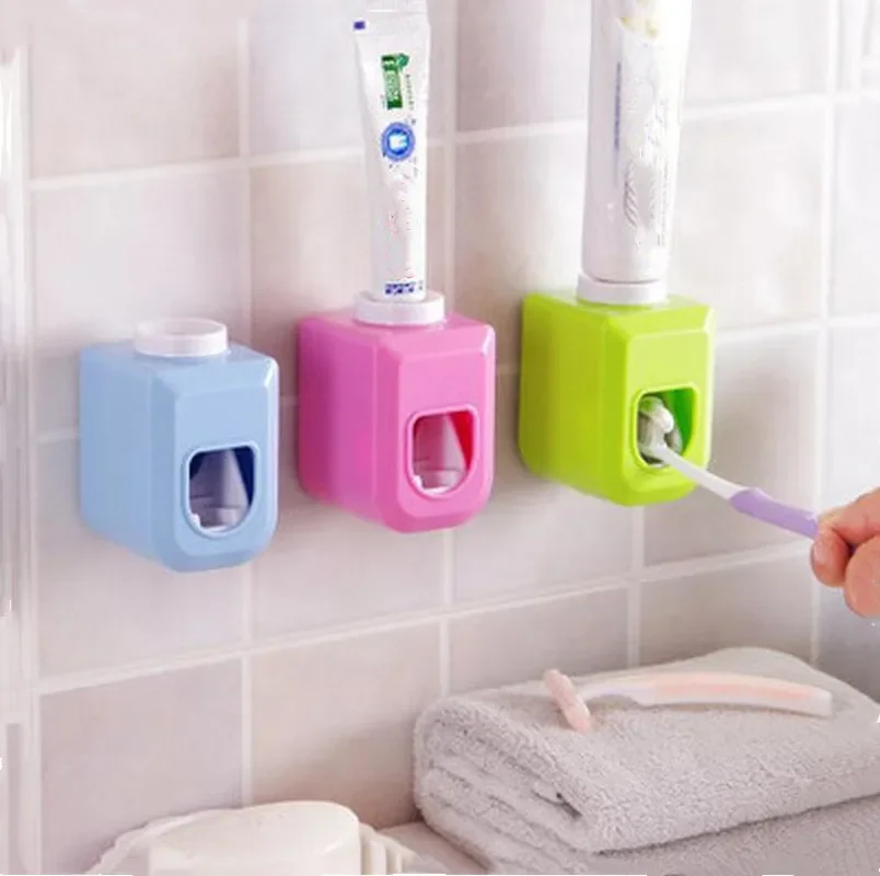 

1pc New Automatic Toothpaste Dispenser Wall Mounted Toothpaste Squeezer Tooth Paste Wall Mount Rack Bathroom Toothpaste Holder