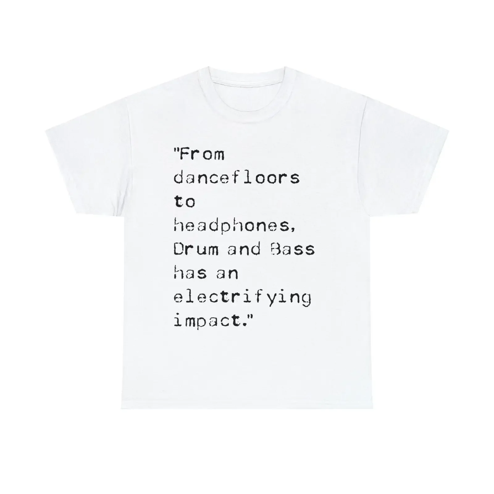 UK Inspirierendes Zitat Typografie T-Shirt dnb drum and bass rave vintage gewaschen stilvoll homme Streetwear leicht vielseitig grafisch