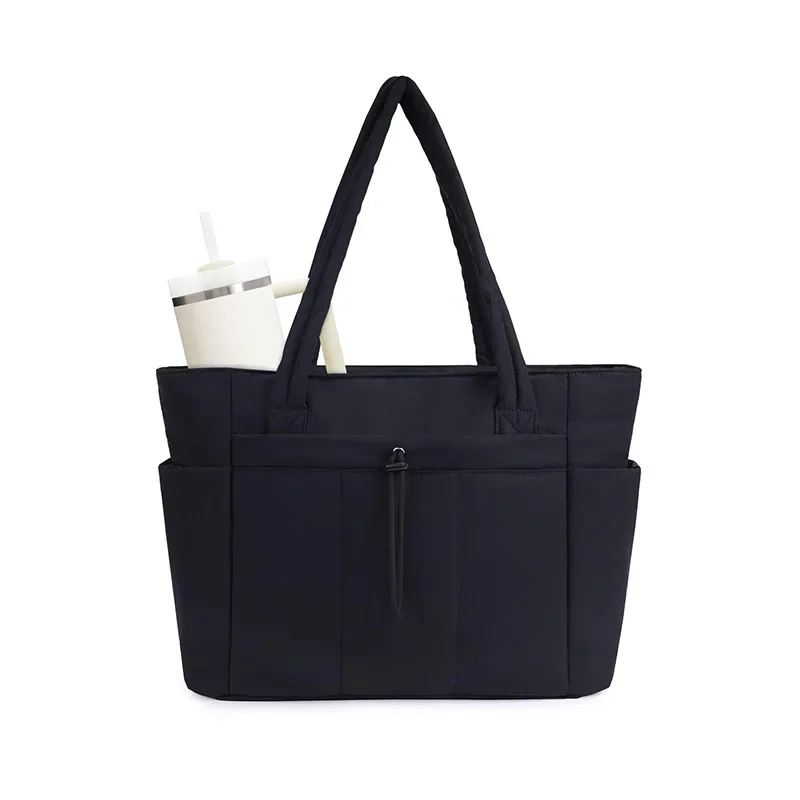 Puffer Puffer Tote Bag with Cup Holder & Laptop Compartment & Trolley Sleeve for Travel, Work, Nurse, Women, Gym - Aliexpress Deal