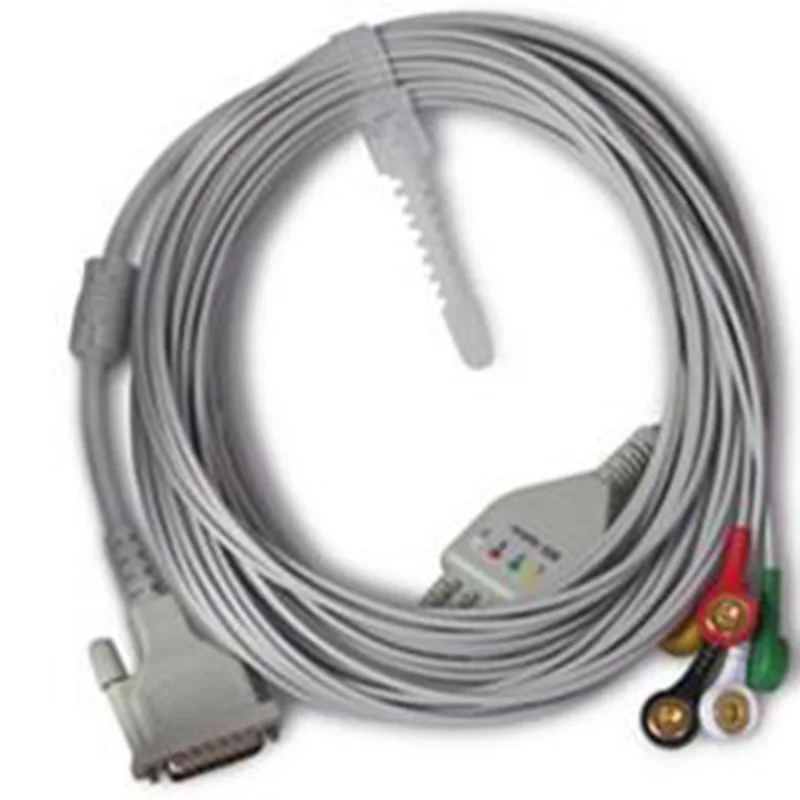 

Contec BIP0368 (2.3.05.00368) 5-Leadwire, VET, Gilding Snap EU Cable For ECG100G-VET/300G-VET Monitor