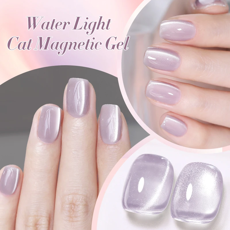 BORN PRETTY 10ml Water Light Cat Magnetic Gel Semi Permanent Manicure Soak Off LED UV Gel Crystal Pink Magnetic Gel For Nails