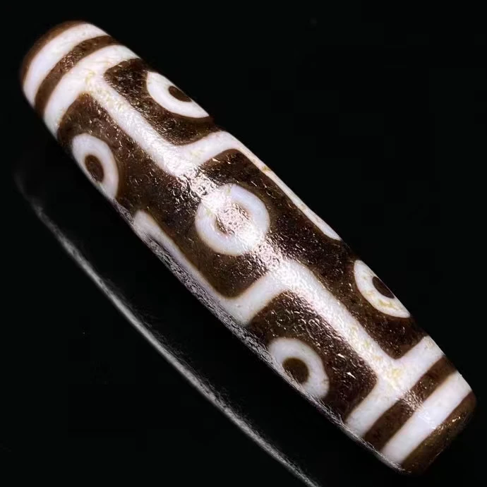 2023 Bijoux Charms Baojiang 9 eyes Dzi Beads 50mm*12mm Fengshui Amulet High Quality