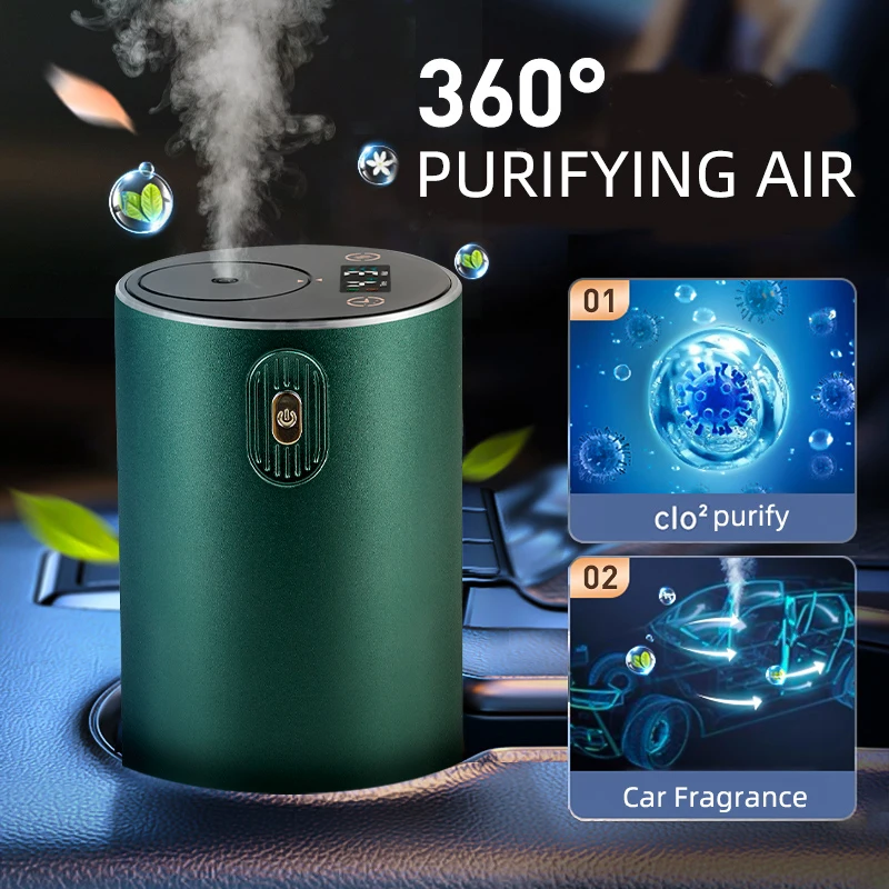 

New Home Ultrasonic Mini Electric Fragrance Aromatherapy Air Scent Essential Oil Car Aroma Waterless Diffuser Machine